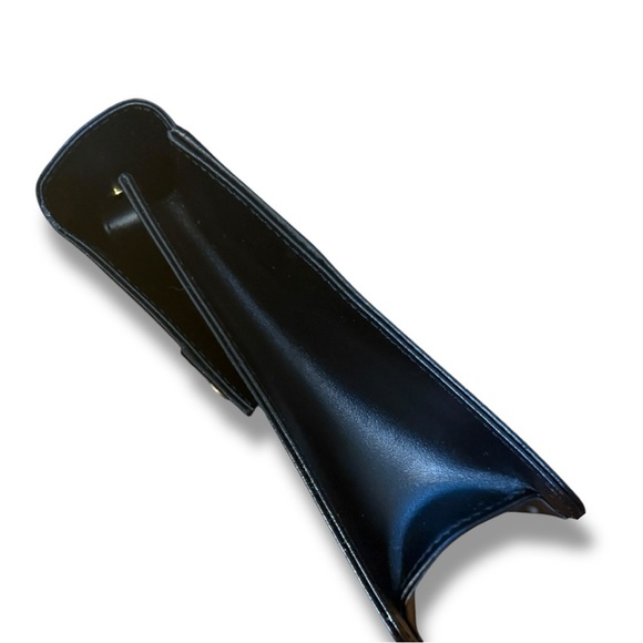 Dunhill Vintage Black Leather Document Clutch with Gold Lock - Picture 5 of 11